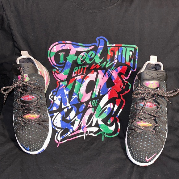 Nike LeBron XVIII “James Gang” / Black - Pink Blast Multi Color - Picture 13 of 13